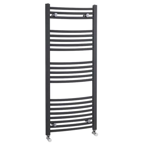Nuie - Curved Ladder Towel Rail 500 x 1150mm - Anthracite - MTY104 3 Nuie - Curved Ladder Towel Rail 500 x 1150mm - Anthracite - MTY104