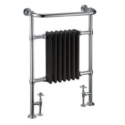 Burlington Trafalgar Black Heated Towel Rail Radiator