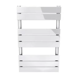Milan 500 x 840mm Heated Towel Rail (incl. Valves + Electric Heating Kit) -Cheap Bathroom Heating Store RAD01 EHK d3 460