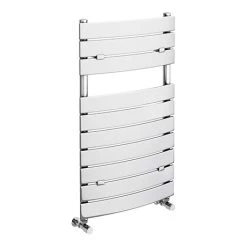 Milan Curved Heated Towel Rail 840mm x 493mm Chrome
