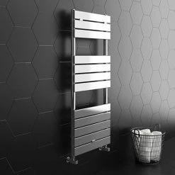Milan Heated Towel Rail 1213mm x 500mm Chrome