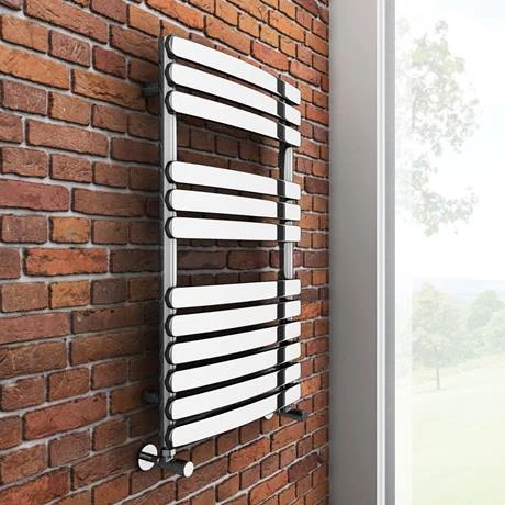 Murano Curved H800mm x W490mm Heated Towel Rail - Chrome 6 Murano Curved H800mm x W490mm Heated Towel Rail - Chrome - Image 4