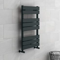 Milan Heated Towel Rail 840mm x 500mm Anthracite