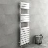Milan White 1500 x 500mm Heated Towel Rail 1 Milan White 1500 x 500mm Heated Towel Rail -Cheap Bathroom Heating Store RAD22W np1