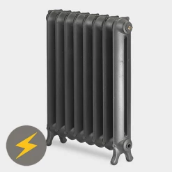 Paladin Sloane 750mm High 9 Section Electric Cast Iron Radiator with 2000w Heating Element