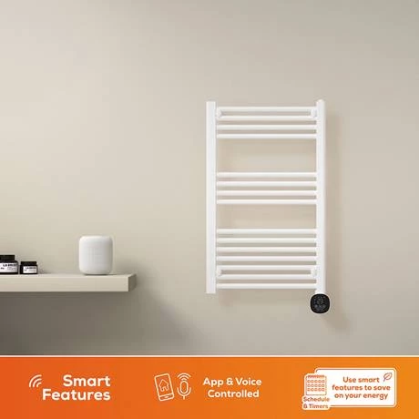TCP Smart 500W Black 800 x 500mm Wi-Fi Energy Saving Electric Only Towel Radiator 5 TCP Smart 500W Black 800 x 500mm Wi-Fi Energy Saving Electric Only Towel Radiator - Image 3