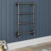 Bloomsbury Black Nickel 498 x 748mm Wall Mounted Towel Rail 1 Bloomsbury Black Nickel 498 x 748mm Wall Mounted Towel Rail -Cheap Bathroom Heating Store TR18 BN n p