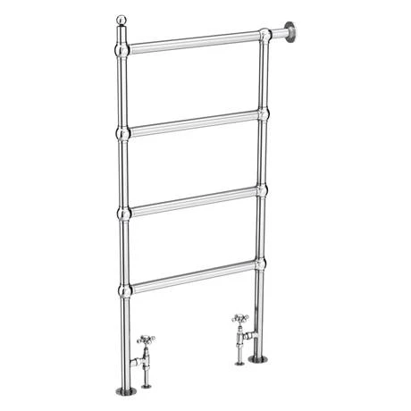 Chatsworth Traditional 1194 x 598mm Chrome Space-Saving Heated Towel Rail 5 Chatsworth Traditional 1194 x 598mm Chrome Space-Saving Heated Towel Rail - Image 3