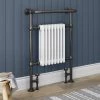 Chatsworth Savoy Black Nickel Traditional Heated Towel Rail -Cheap Bathroom Heating Store TR9BN n p