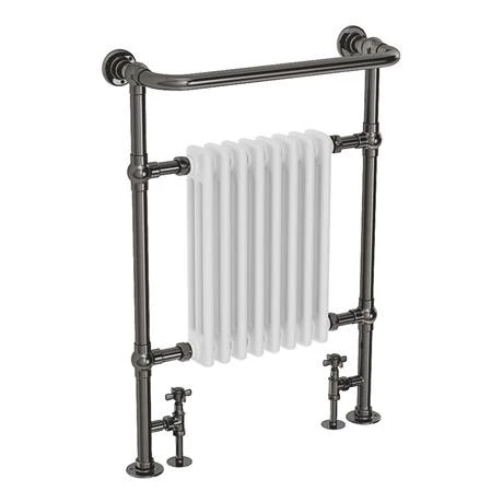Chatsworth Savoy Black Nickel Traditional Heated Towel Rail 4 Chatsworth Savoy Black Nickel Traditional Heated Towel Rail - Image 2