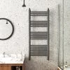 Keswick Anthracite Traditional 500 x 1200mm Heated Towel Rail -Cheap Bathroom Heating Store TRATR120A p