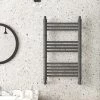 Keswick Anthracite Traditional 500 x 800mm Heated Towel Rail -Cheap Bathroom Heating Store TRATR80A p