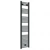 Toreno Black W300 x H1600mm Heated Towel Rail - Straight -Cheap Bathroom Heating Store TRB316 p