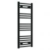 Toreno Black Curved W400 x H1000mm Heated Towel Rail -Cheap Bathroom Heating Store TRB410C p
