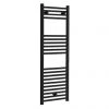 Toreno Black W400 x H1200mm Heated Towel Rail - Straight 1 Toreno Black W400 x H1200mm Heated Towel Rail - Straight -Cheap Bathroom Heating Store TRB412 p