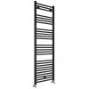 Toreno Black W500 x H1600mm Heated Towel Rail - Straight 2 Toreno Black W500 x H1600mm Heated Towel Rail - Straight -Cheap Bathroom Heating Store TRB516 p