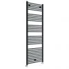 Toreno Black W600 x H1800mm Heated Towel Rail - Straight 2 Toreno Black W600 x H1800mm Heated Towel Rail - Straight -Cheap Bathroom Heating Store TRB618 p