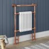 Chatsworth Savoy Rose Gold Traditional Heated Towel Rail Radiator -Cheap Bathroom Heating Store TRRG01 n p