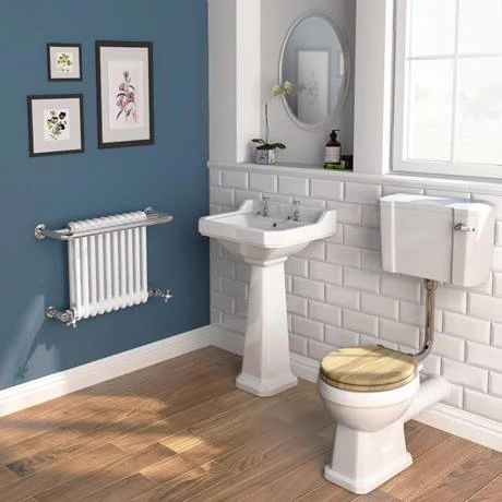 Bromley Traditional Wall Hung Towel Rail Radiator (incl. Valves + Electric Heating Kit) 4 Bromley Traditional Wall Hung Towel Rail Radiator (incl. Valves + Electric Heating Kit) - Image 2