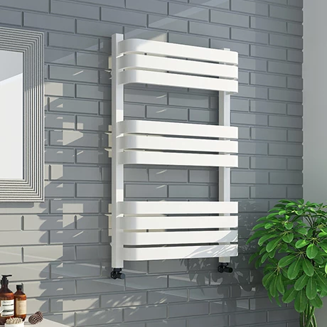 Venice White 800 x 500 Designer D-Shaped Heated Towel Rail 3 Venice White 800 x 500 Designer D-Shaped Heated Towel Rail