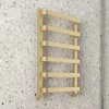 Venice Brushed Brass Designer Heated Towel Rail (500 x 800mm) -Cheap Bathroom Heating Store VENBB85 p
