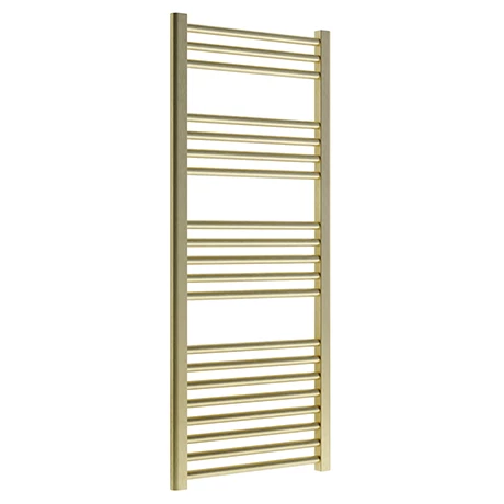 Venice Giro Heated Towel Rail - Brushed Brass (1188 x 500mm) 3 Venice Giro Heated Towel Rail - Brushed Brass (1188 x 500mm)