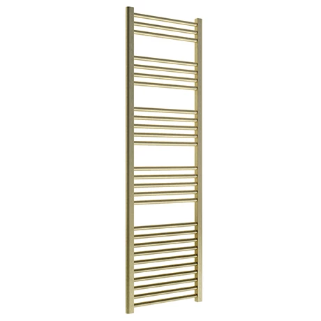 Venice Giro Heated Towel Rail - Brushed Brass (1600 x 500mm) 3 Venice Giro Heated Towel Rail - Brushed Brass (1600 x 500mm)