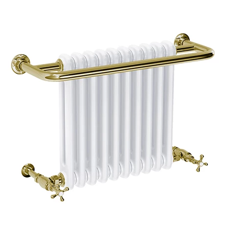Bromley Vintage Gold Traditional Wall Hung Towel Rail Radiator (742 x 492mm) 3 Bromley Vintage Gold Traditional Wall Hung Towel Rail Radiator (742 x 492mm)