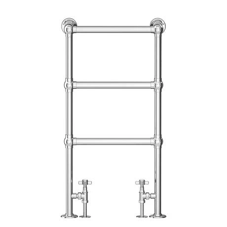 Chatsworth Traditional 949 x 498mm Chrome Towel Rail 5 Chatsworth Traditional 949 x 498mm Chrome Towel Rail - Image 3