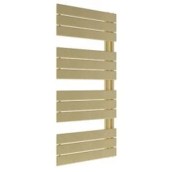 Venice Pannello Offset Heated Towel Rail - Brushed Brass (1130 x 500mm)