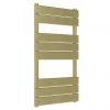 Venice Pannello Heated Towel Rail - Brushed Brass (840 x 500mm)