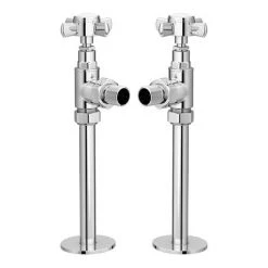 Traditional Mayfair Heated Towel Rail with Pair of Angled Crosshead Radiator Valves 10 Traditional Mayfair Heated Towel Rail with Pair of Angled Crosshead Radiator Valves -Cheap Bathroom Heating Store X504 KES nw d2 460