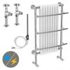 Yale Traditional Wall Hung Towel Rail Radiator (inc. Valves + Electric Heating Kit) -Cheap Bathroom Heating Store Yale Traditional Wall Hung Towel Rail Radiator Inc Valves p
